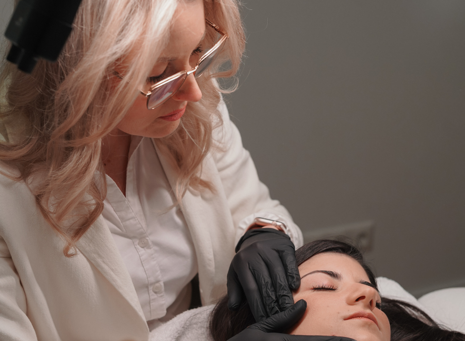 Professionelle Hautanalyse in Bedburg während einer individuellen Hautberatung