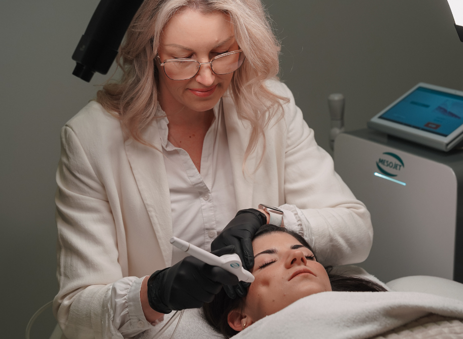 MesoJet und Radiofrequenz Behandlung in Bedburg für straffere Haut